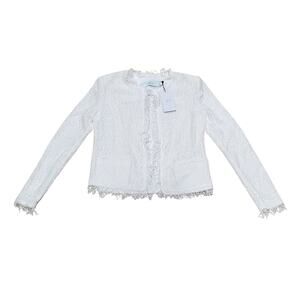 IRO Paris Shavani Fringe Tweed Blazer NWT 38